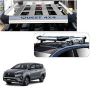 Car Roof Quest Luggage (4x 4) Frame Aluminum Roof Frame Universal Roof Frame Travel Frame Load Frame Load Over 100 kg Roof Shelves Luggage Box Roof Rack (Silver)