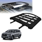 Car Roof Luggage (4x 4) Frame Aluminum Roof Frame Universal Roof Frame Travel Frame Load Frame Load Over 100 kg Roof Shelves Luggage Box Roof Rack (Black)
