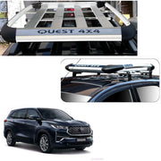 Car Roof Quest Luggage (4x 4) Frame Aluminum Roof Frame Universal Roof Frame Travel Frame Load Frame Load Over 100 kg Roof Shelves Luggage Box Roof Rack (Silver)