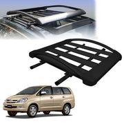 Car Roof Luggage (4x 4) Frame Aluminum Roof Frame Universal Roof Frame Travel Frame Load Frame Load Over 100 kg Roof Shelves Luggage Box Roof Rack (Black)