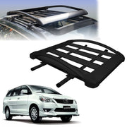 Car Roof Luggage (4x 4) Frame Aluminum Roof Frame Universal Roof Frame Travel Frame Load Frame Load Over 100 kg Roof Shelves Luggage Box Roof Rack (Black)