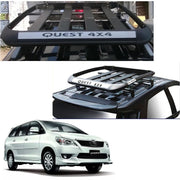 Car Roof Quest Luggage (4x 4) Frame Aluminum Roof Frame Universal Roof Frame Travel Frame Load Frame Load Over 100 kg Roof Shelves Luggage Box Roof Rack (Black)