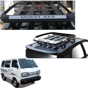 Car Roof Quest Luggage (4x 4) Frame Aluminum Roof Frame Universal Roof Frame Travel Frame Load Frame Load Over 100 kg Roof Shelves Luggage Box Roof Rack (Black)