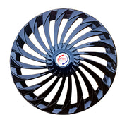 Press Type Hubcap Hunter Wheel Cover Replacements for OEM Steel Wheels Polypropylene Material with Retention Ring | Set of 4 Pcs