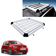 Car Roof Luggage Frame Aluminum Roof Frame Universal Roof Frame Travel Frame Load Frame Load Over 100 kg Roof Shelves Luggage Box Roof Rack (Silver)