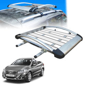 Car Roof Luggage (4x 4) Frame Aluminum Roof Frame Universal Roof Frame Travel Frame Load Frame Load Over 100 kg Roof Shelves Luggage Box Roof Rack (Silver)
