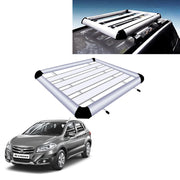 Car Roof Luggage Frame Aluminum Roof Frame Universal Roof Frame Travel Frame Load Frame Load Over 100 kg Roof Shelves Luggage Box Roof Rack (Silver)