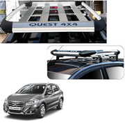 Car Roof Quest Luggage (4x 4) Frame Aluminum Roof Frame Universal Roof Frame Travel Frame Load Frame Load Over 100 kg Roof Shelves Luggage Box Roof Rack (Silver)