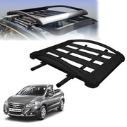 Car Roof Luggage (4x 4) Frame Aluminum Roof Frame Universal Roof Frame Travel Frame Load Frame Load Over 100 kg Roof Shelves Luggage Box Roof Rack (Black)