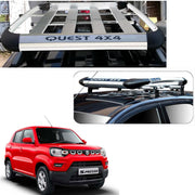 Car Roof Quest Luggage (4x 4) Frame Aluminum Roof Frame Universal Roof Frame Travel Frame Load Frame Load Over 100 kg Roof Shelves Luggage Box Roof Rack (Silver)