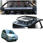 Car Roof Quest Luggage (4x 4) Frame Aluminum Roof Frame Universal Roof Frame Travel Frame Load Frame Load Over 100 kg Roof Shelves Luggage Box Roof Rack (Black)