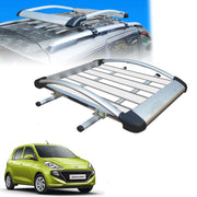 Car Roof Luggage (4x 4) Frame Aluminum Roof Frame Universal Roof Frame Travel Frame Load Frame Load Over 100 kg Roof Shelves Luggage Box Roof Rack (Silver)