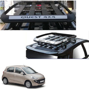 Car Roof Quest Luggage (4x 4) Frame Aluminum Roof Frame Universal Roof Frame Travel Frame Load Frame Load Over 100 kg Roof Shelves Luggage Box Roof Rack (Black)