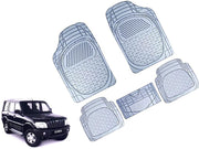 Heavy Duty Transparent 4Pcs PVC Rubber 6204 Clear Car Mat