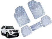 Heavy Duty Transparent 4Pcs PVC Rubber 6204 Clear Car Mat