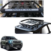 Car Roof Quest Luggage (4x 4) Frame Aluminum Roof Frame Universal Roof Frame Travel Frame Load Frame Load Over 100 kg Roof Shelves Luggage Box Roof Rack (Black)