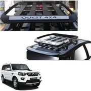 Car Roof Quest Luggage (4x 4) Frame Aluminum Roof Frame Universal Roof Frame Travel Frame Load Frame Load Over 100 kg Roof Shelves Luggage Box Roof Rack (Black)