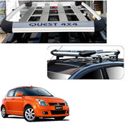 Car Roof Quest Luggage (4x 4) Frame Aluminum Roof Frame Universal Roof Frame Travel Frame Load Frame Load Over 100 kg Roof Shelves Luggage Box Roof Rack (Silver)