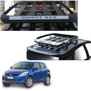 Car Roof Quest Luggage (4x 4) Frame Aluminum Roof Frame Universal Roof Frame Travel Frame Load Frame Load Over 100 kg Roof Shelves Luggage Box Roof Rack (Black)