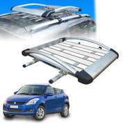 Car Roof Luggage (4x 4) Frame Aluminum Roof Frame Universal Roof Frame Travel Frame Load Frame Load Over 100 kg Roof Shelves Luggage Box Roof Rack (Silver)