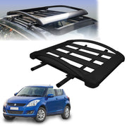 Car Roof Luggage (4x 4) Frame Aluminum Roof Frame Universal Roof Frame Travel Frame Load Frame Load Over 100 kg Roof Shelves Luggage Box Roof Rack (Black)