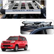 Car Roof Quest Luggage (4x 4) Frame Aluminum Roof Frame Universal Roof Frame Travel Frame Load Frame Load Over 100 kg Roof Shelves Luggage Box Roof Rack (Silver)