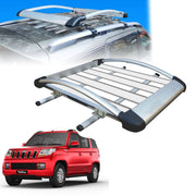 Car Roof Luggage (4x 4) Frame Aluminum Roof Frame Universal Roof Frame Travel Frame Load Frame Load Over 100 kg Roof Shelves Luggage Box Roof Rack (Silver)