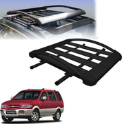Car Roof Luggage (4x 4) Frame Aluminum Roof Frame Universal Roof Frame Travel Frame Load Frame Load Over 100 kg Roof Shelves Luggage Box Roof Rack (Black)