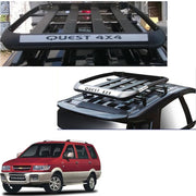 Car Roof Quest Luggage (4x 4) Frame Aluminum Roof Frame Universal Roof Frame Travel Frame Load Frame Load Over 100 kg Roof Shelves Luggage Box Roof Rack (Black)