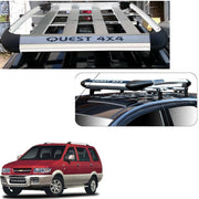 Car Roof Quest Luggage (4x 4) Frame Aluminum Roof Frame Universal Roof Frame Travel Frame Load Frame Load Over 100 kg Roof Shelves Luggage Box Roof Rack (Silver)