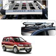 Car Roof Quest Luggage (4x 4) Frame Aluminum Roof Frame Universal Roof Frame Travel Frame Load Frame Load Over 100 kg Roof Shelves Luggage Box Roof Rack (Silver)