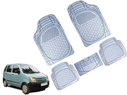 Heavy Duty Transparent 4Pcs PVC Rubber 6204 Clear Car Mat