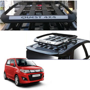 Car Roof Quest Luggage (4x 4) Frame Aluminum Roof Frame Universal Roof Frame Travel Frame Load Frame Load Over 100 kg Roof Shelves Luggage Box Roof Rack (Black)