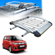Car Roof Luggage (4x 4) Frame Aluminum Roof Frame Universal Roof Frame Travel Frame Load Frame Load Over 100 kg Roof Shelves Luggage Box Roof Rack (Silver)