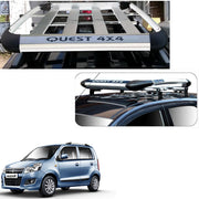 Car Roof Quest Luggage (4x 4) Frame Aluminum Roof Frame Universal Roof Frame Travel Frame Load Frame Load Over 100 kg Roof Shelves Luggage Box Roof Rack (Silver)