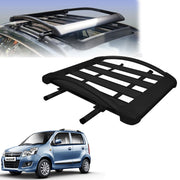 Car Roof Luggage (4x 4) Frame Aluminum Roof Frame Universal Roof Frame Travel Frame Load Frame Load Over 100 kg Roof Shelves Luggage Box Roof Rack (Black)