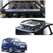 Car Roof Quest Luggage (4x 4) Frame Aluminum Roof Frame Universal Roof Frame Travel Frame Load Frame Load Over 100 kg Roof Shelves Luggage Box Roof Rack (Black)