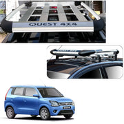 Car Roof Quest Luggage (4x 4) Frame Aluminum Roof Frame Universal Roof Frame Travel Frame Load Frame Load Over 100 kg Roof Shelves Luggage Box Roof Rack (Silver)