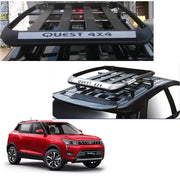 Car Roof Quest Luggage (4x 4) Frame Aluminum Roof Frame Universal Roof Frame Travel Frame Load Frame Load Over 100 kg Roof Shelves Luggage Box Roof Rack (Black)