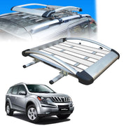 Car Roof Luggage (4x 4) Frame Aluminum Roof Frame Universal Roof Frame Travel Frame Load Frame Load Over 100 kg Roof Shelves Luggage Box Roof Rack (Silver)