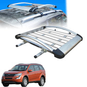 Car Roof Luggage (4x 4) Frame Aluminum Roof Frame Universal Roof Frame Travel Frame Load Frame Load Over 100 kg Roof Shelves Luggage Box Roof Rack (Silver)
