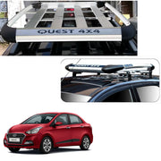 Car Roof Quest Luggage (4x 4) Frame Aluminum Roof Frame Universal Roof Frame Travel Frame Load Frame Load Over 100 kg Roof Shelves Luggage Box Roof Rack (Silver)