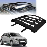 Car Roof Luggage (4x 4) Frame Aluminum Roof Frame Universal Roof Frame Travel Frame Load Frame Load Over 100 kg Roof Shelves Luggage Box Roof Rack (Black)