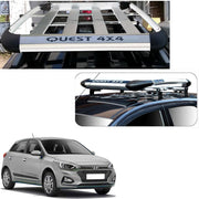 Car Roof Quest Luggage (4x 4) Frame Aluminum Roof Frame Universal Roof Frame Travel Frame Load Frame Load Over 100 kg Roof Shelves Luggage Box Roof Rack (Silver)