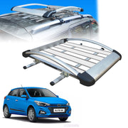Car Roof Luggage (4x 4) Frame Aluminum Roof Frame Universal Roof Frame Travel Frame Load Frame Load Over 100 kg Roof Shelves Luggage Box Roof Rack (Silver)