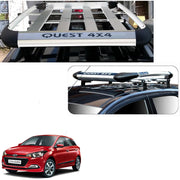 Car Roof Quest Luggage (4x 4) Frame Aluminum Roof Frame Universal Roof Frame Travel Frame Load Frame Load Over 100 kg Roof Shelves Luggage Box Roof Rack (Silver)