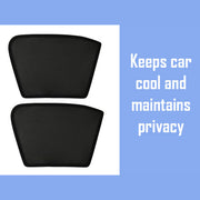 Z-Black Car Window Plug-in Half Sun Shades & Rear Dicky Curtain (Combo) for MG
