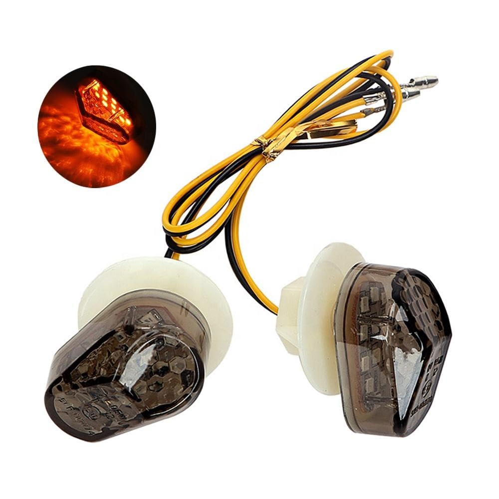 Auto Pearl LED Bike Indicator Light for Yamaha, Suzuki, Kawasaki, Honda CBR, R15, R15 V1, R15 V2, YZF R1, YZF R3, YZF R15, Ninja, Yellow (Pack of 2)