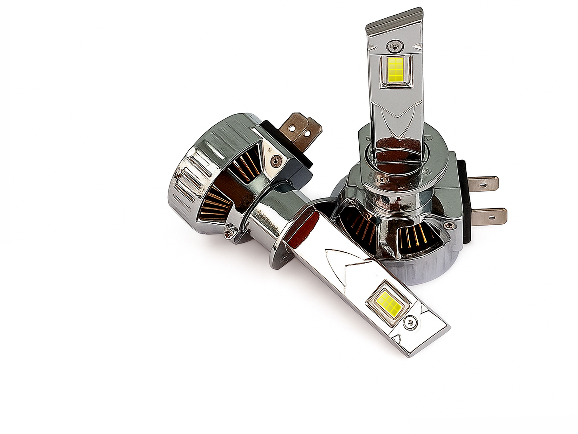 Auto Pearl 2-Side H1 LED Bulb for Car Headlight /Side/Turning light 80W-12V 3500LM 6000K White Light (Pack of 2)