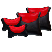 Leatherite Car Pillow Cushion for Car (Rectangular, Square, Pack of 4)